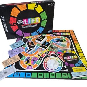 Hasbro The Game of Life Quarter Life Crisis Game Board 100% Complete